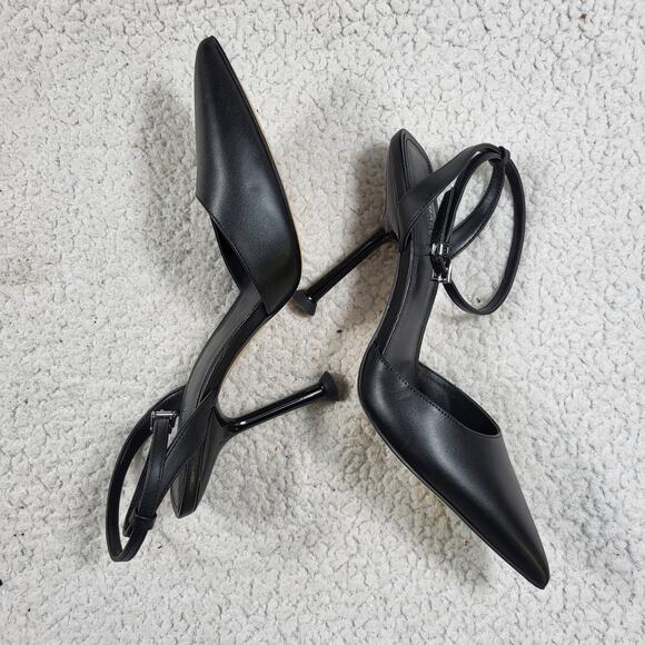 NEW Michael Michael Kors Imani heeled leather Stiletto shoes SIZE 8.5M - Picture 3 of 6